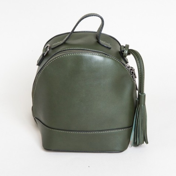 LAST 2 - NWT Small Vegan Leather Mini-Backpack - Picture 2 of 2